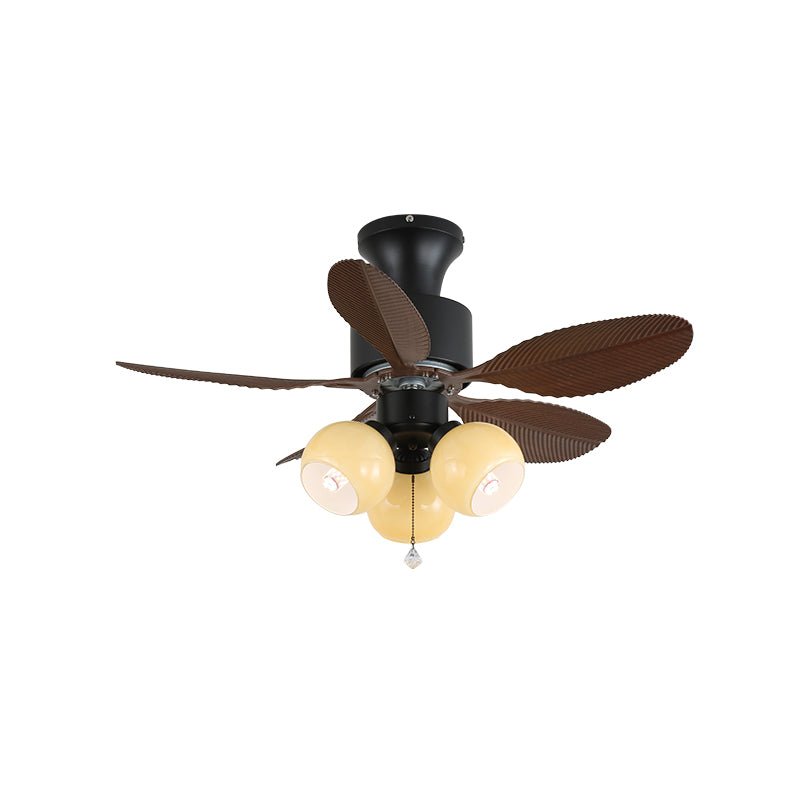 Liora Tropical Glass Ceiling Fan Light-Neutral Decor