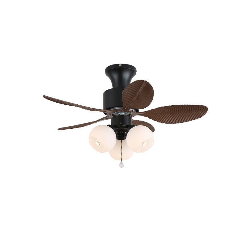 Liora Tropical Glass Ceiling Fan Light-Neutral Decor