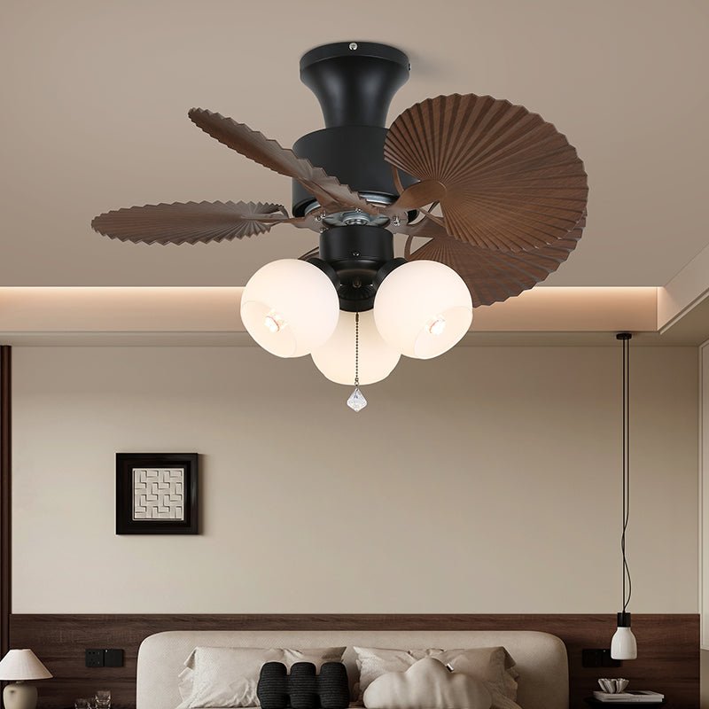 Liora Tropical Glass Ceiling Fan Light-Neutral Decor