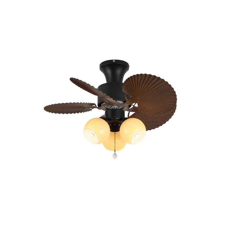 Liora Tropical Glass Ceiling Fan Light-Neutral Decor