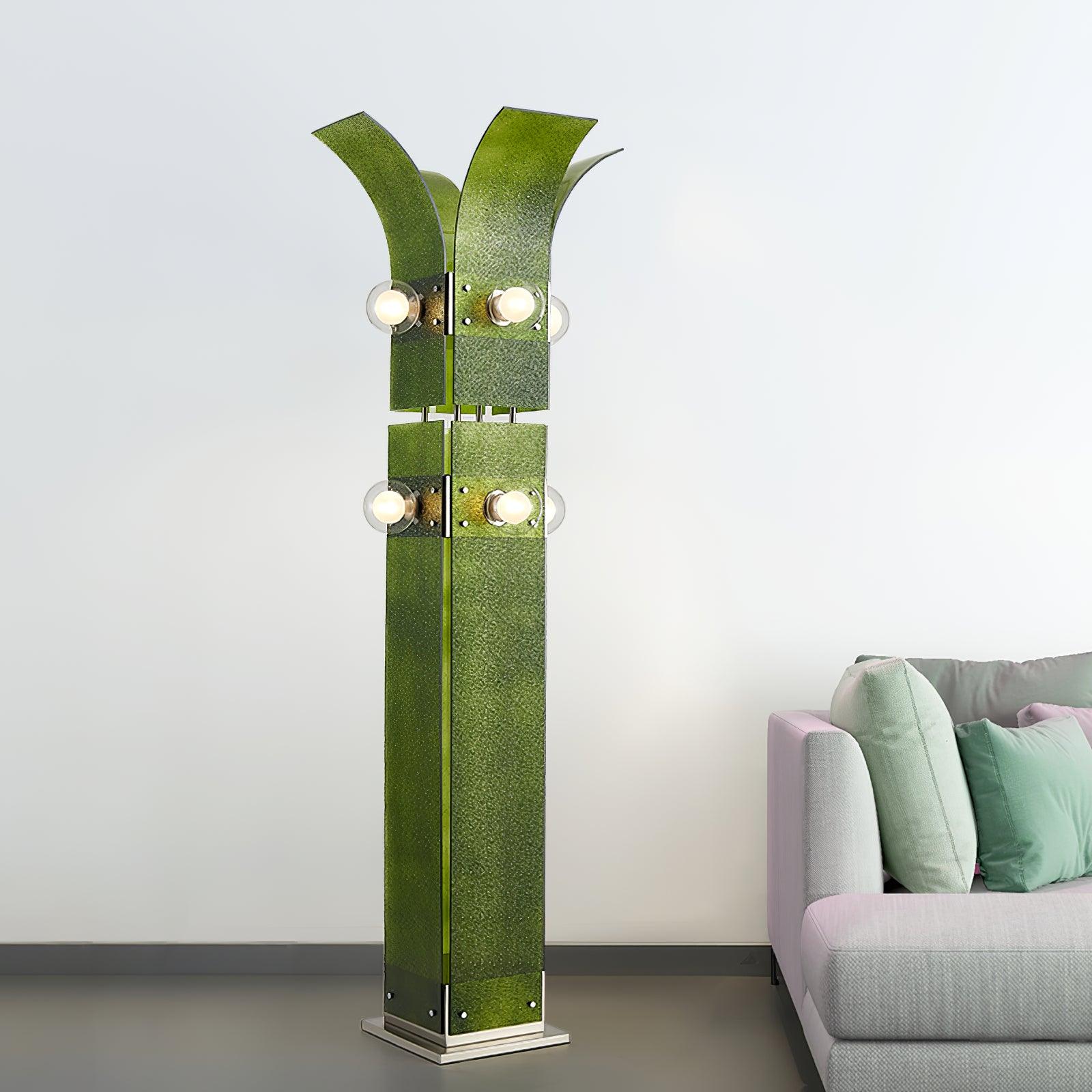 Erliren Art Deco Acrylic Floor Lamp-Neutral Decor