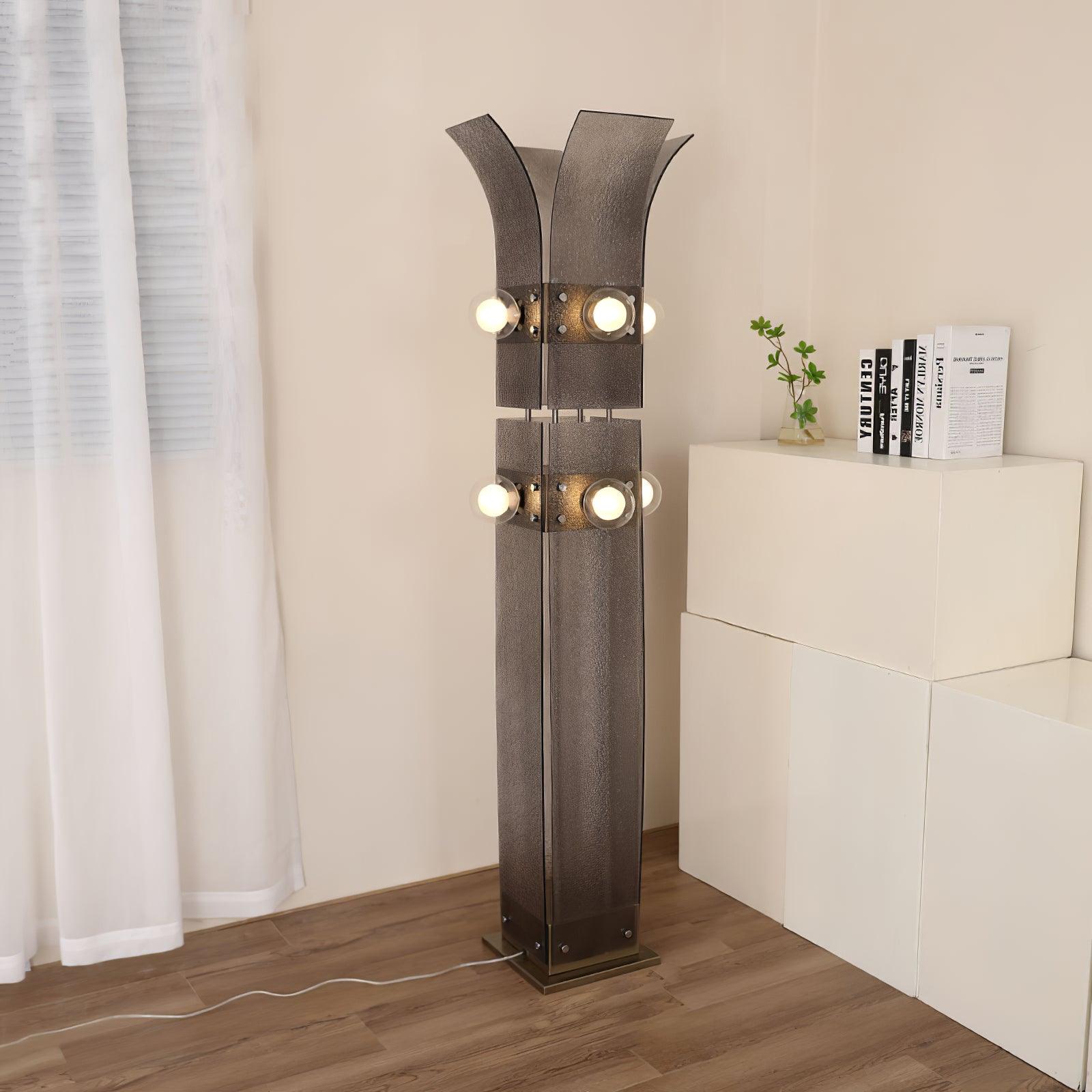 Erliren Art Deco Acrylic Floor Lamp-Neutral Decor