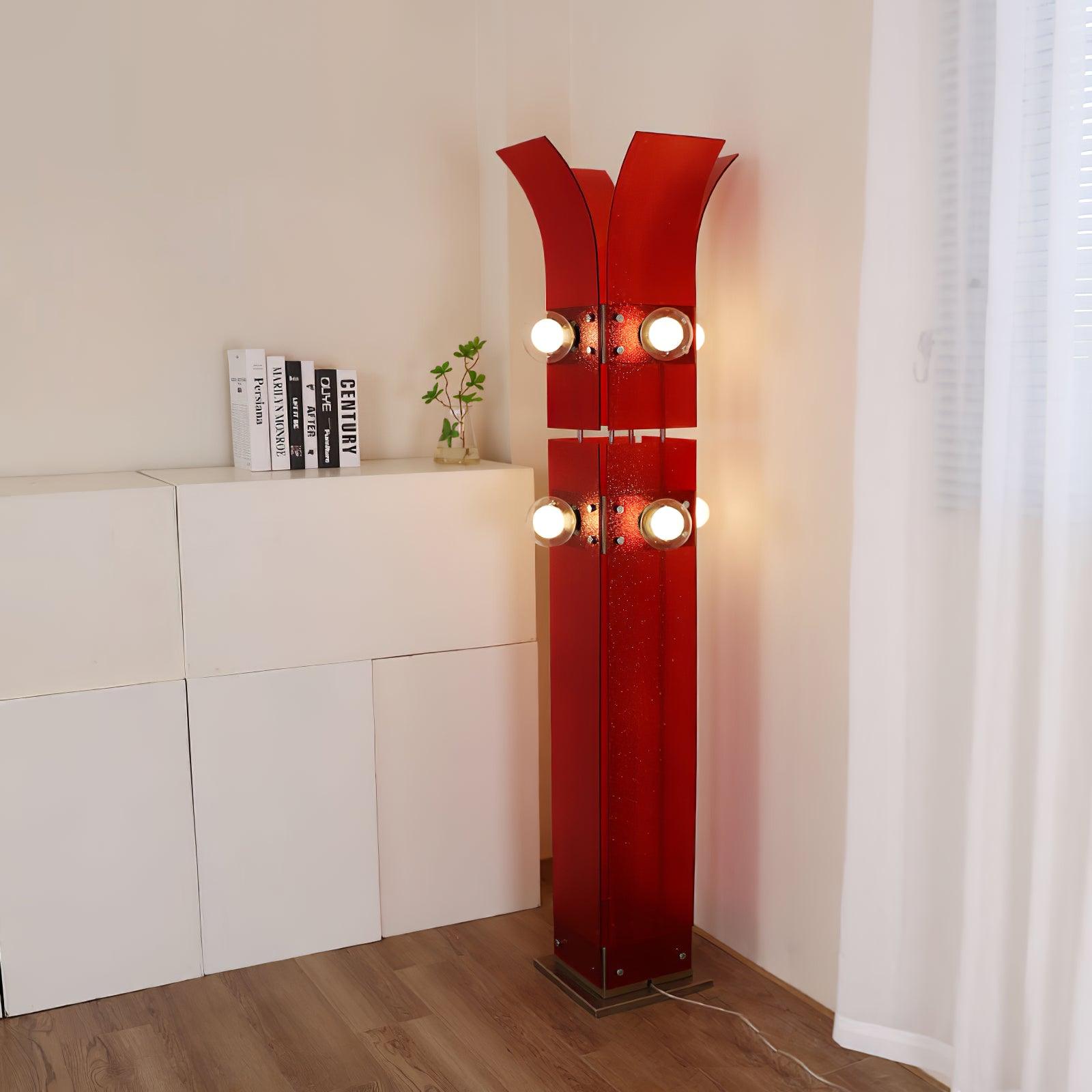 Erliren Art Deco Acrylic Floor Lamp-Neutral Decor