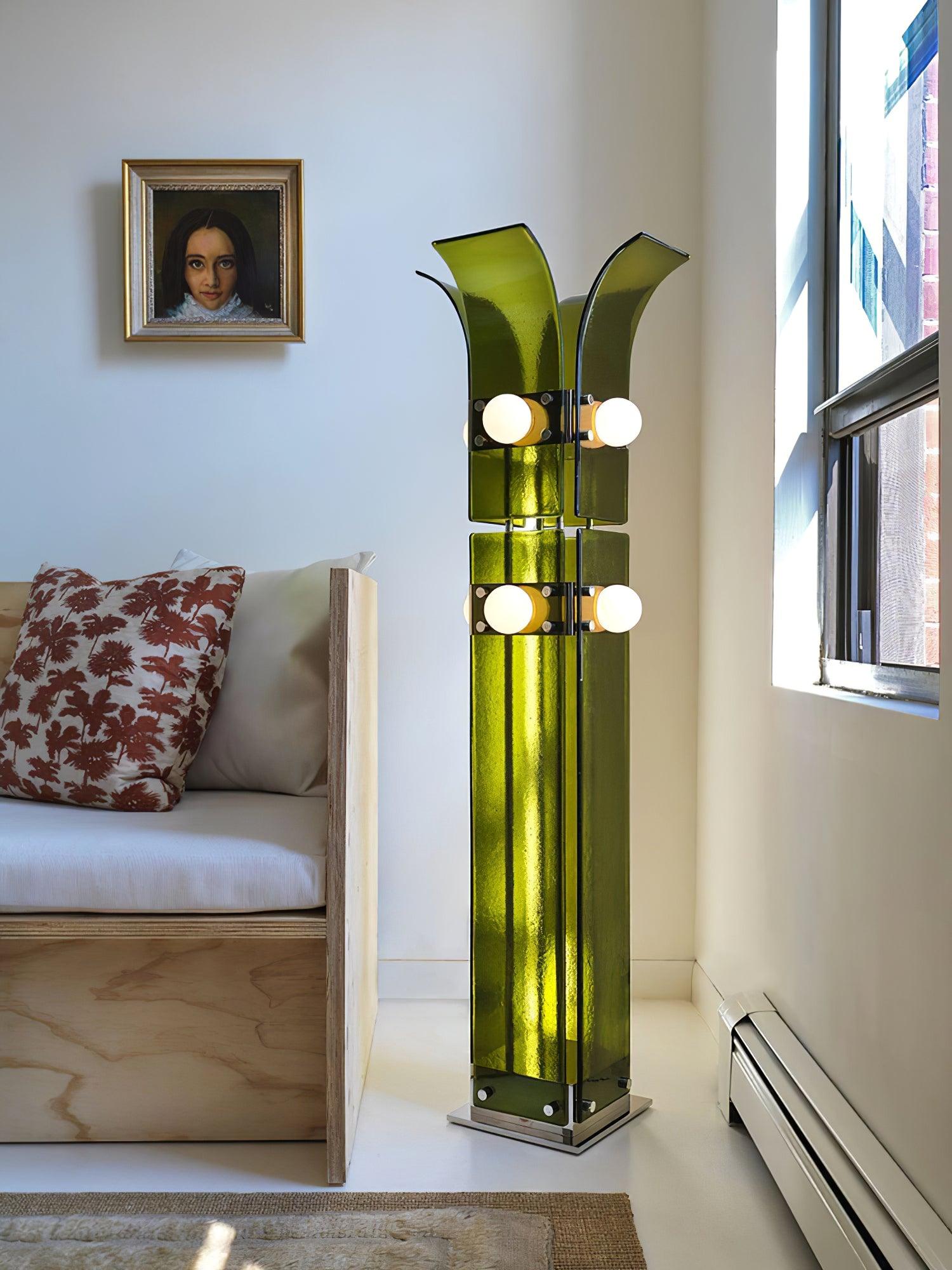 Erliren Art Deco Acrylic Floor Lamp-Neutral Decor