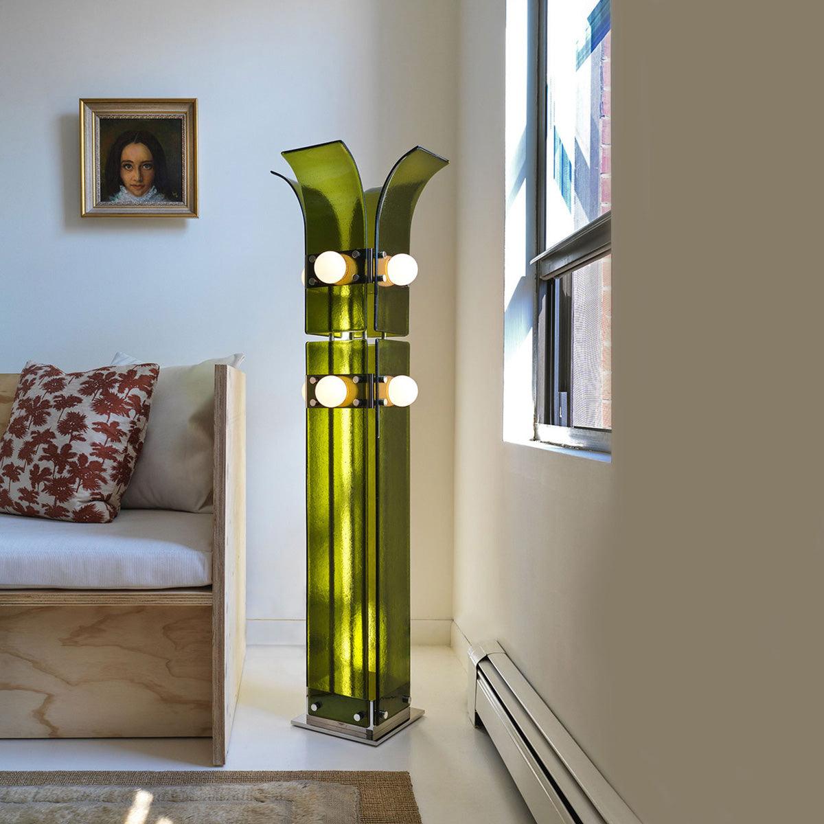Erliren Art Deco Acrylic Floor Lamp-Neutral Decor
