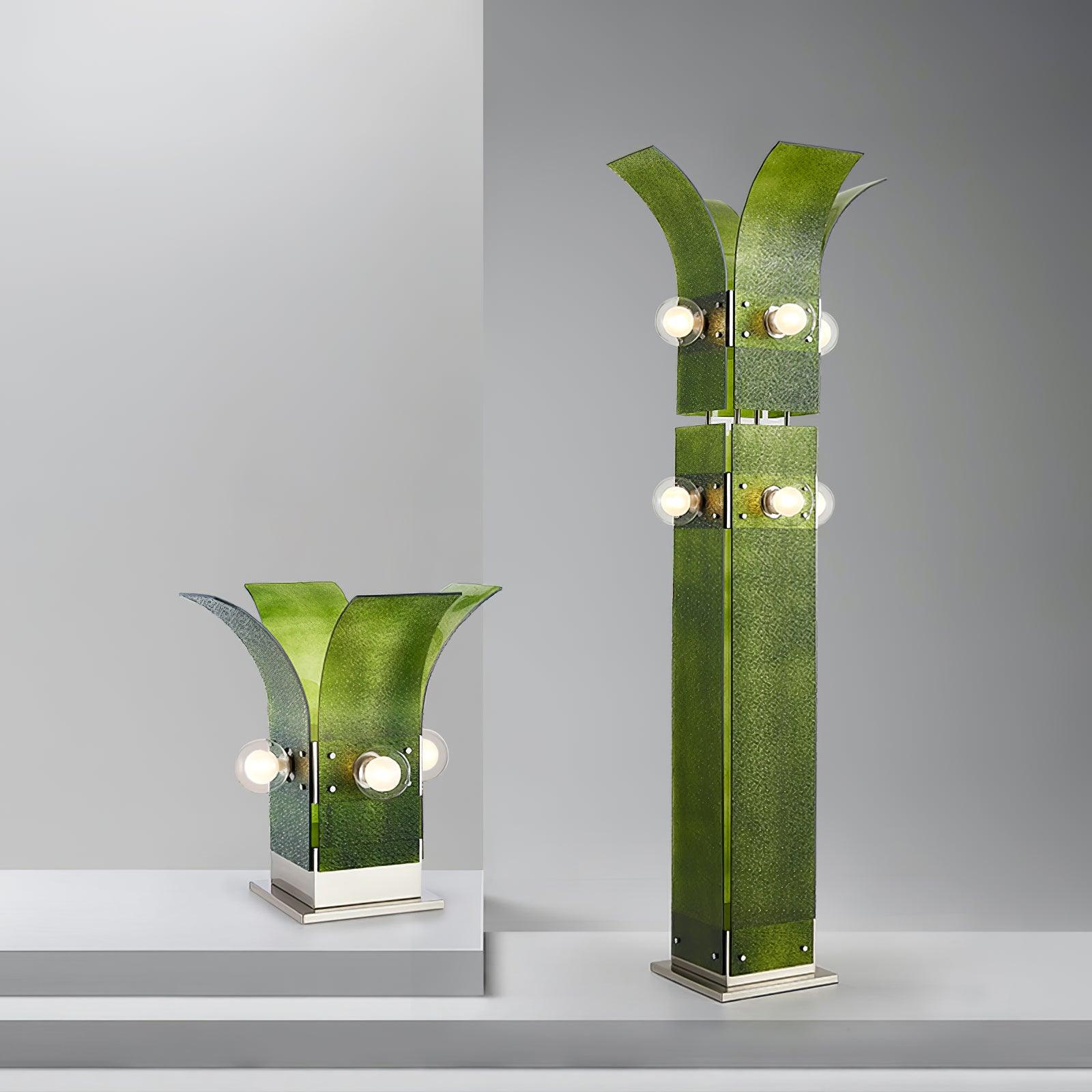 Erliren Art Deco Acrylic Floor Lamp-Neutral Decor