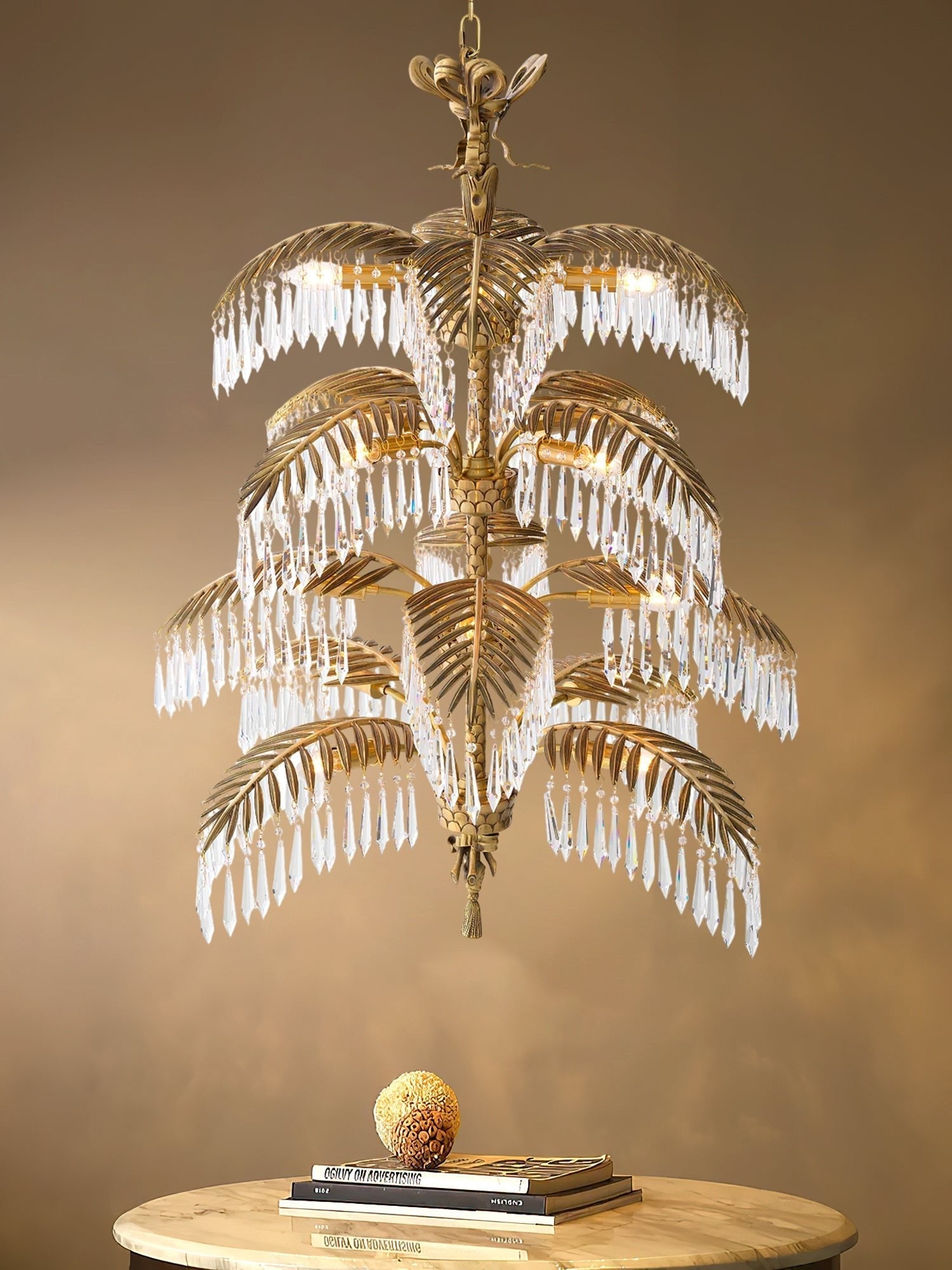 Zorlen Brass Chandelier-Neutral Decor