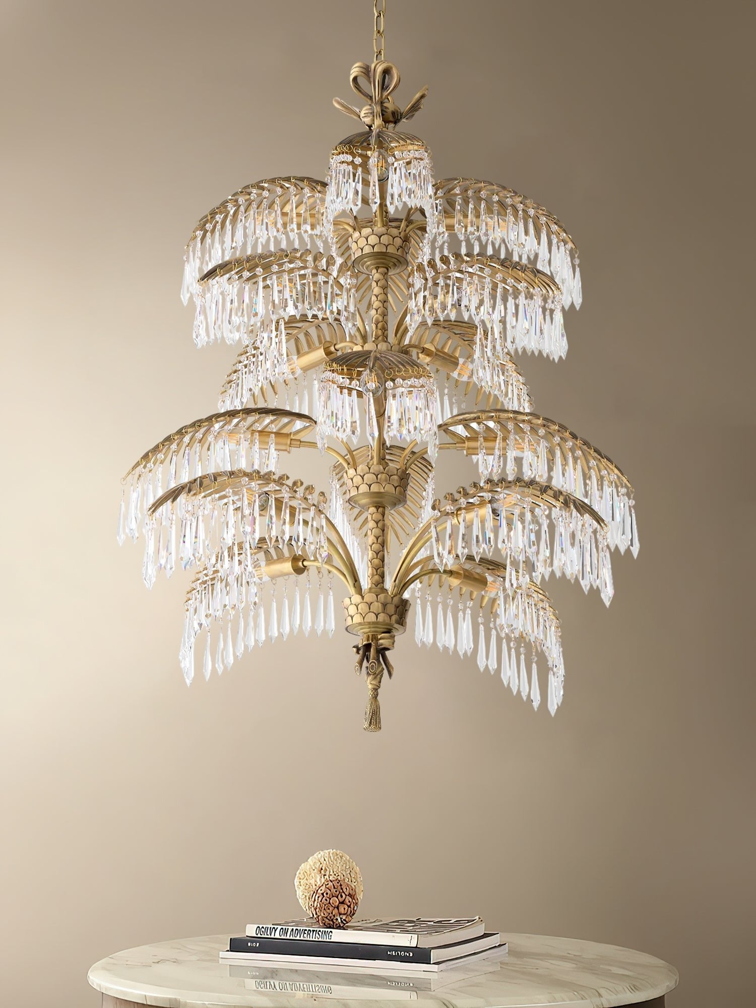 Zorlen Brass Chandelier-Neutral Decor