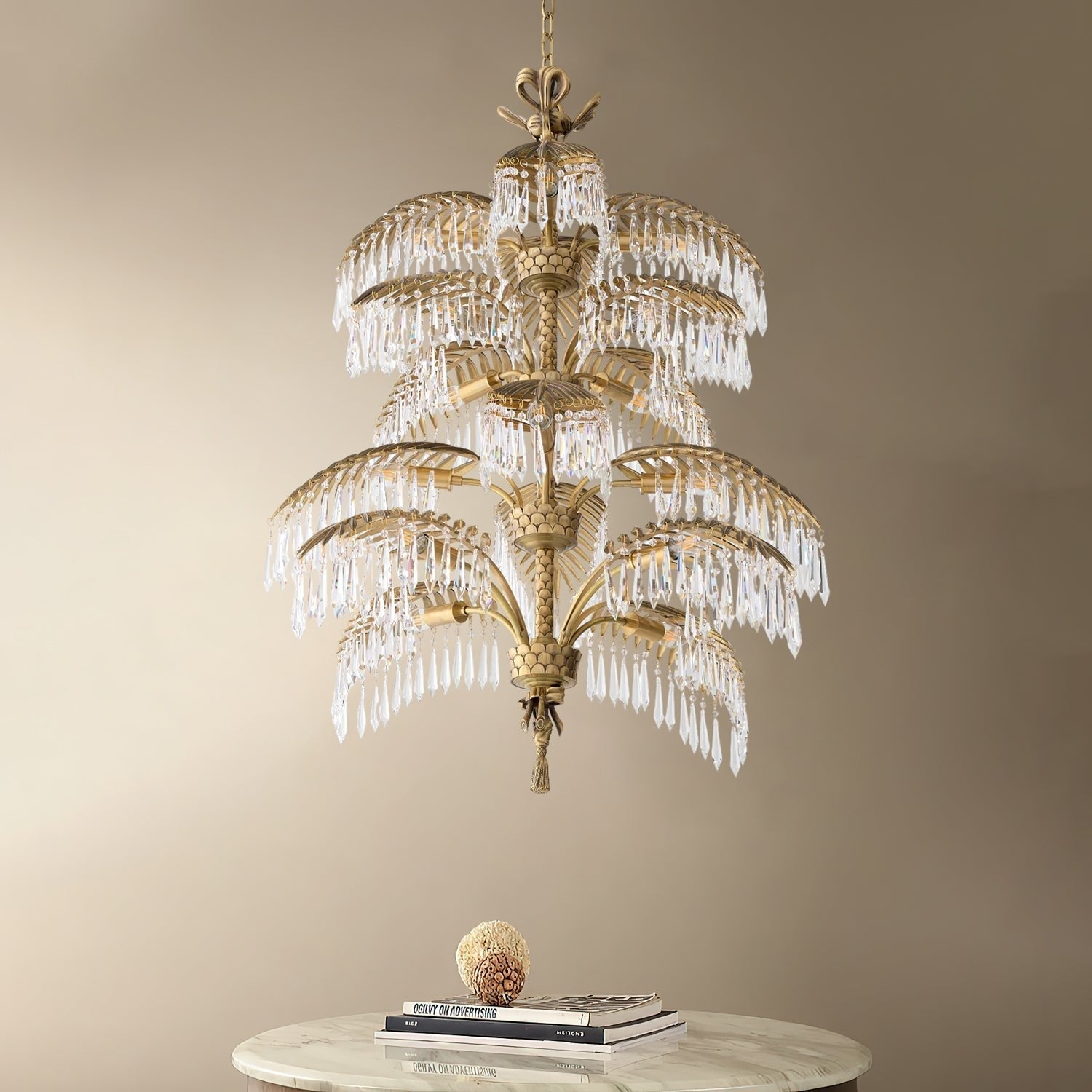 Zorlen Brass Chandelier-Neutral Decor