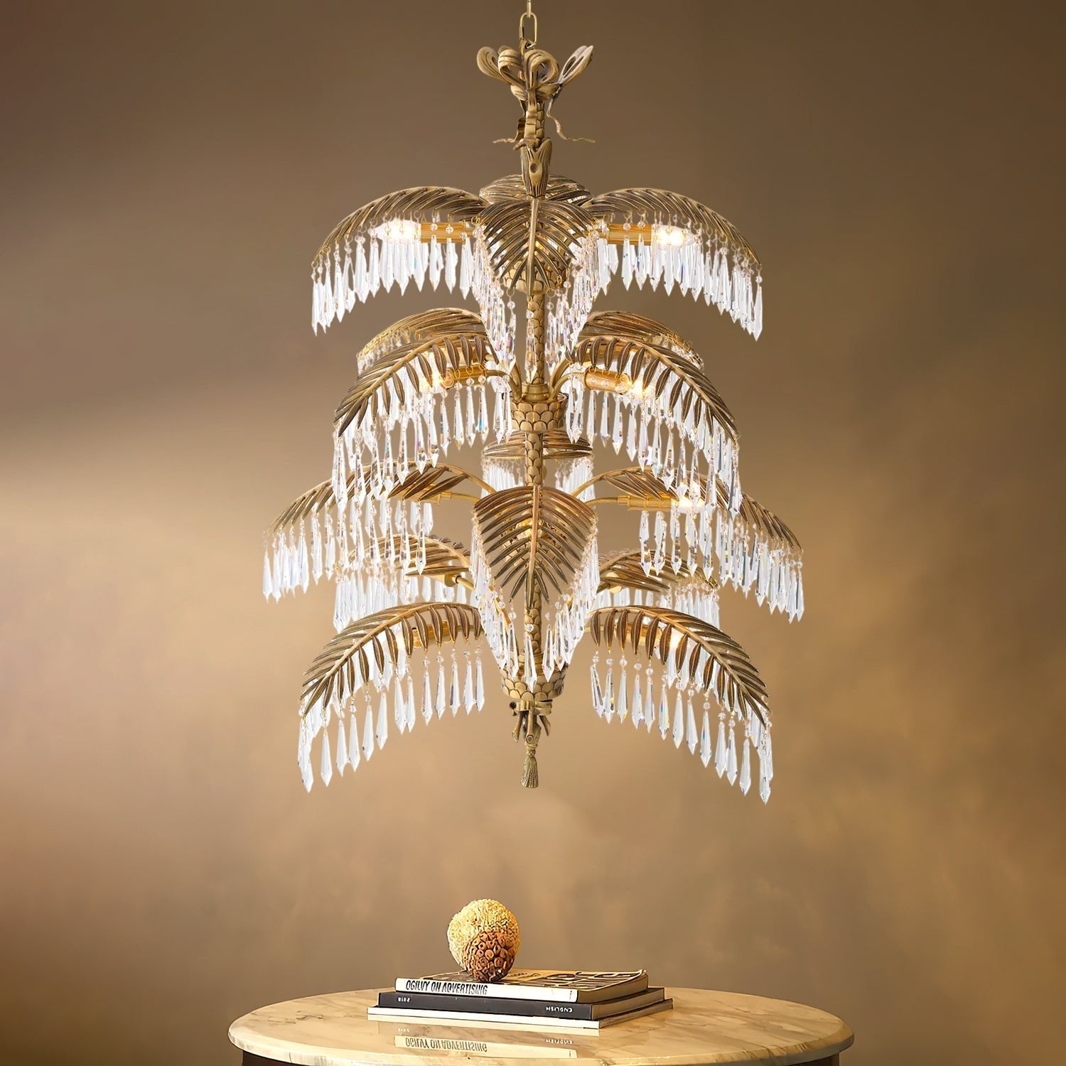 Zorlen Brass Chandelier-Neutral Decor