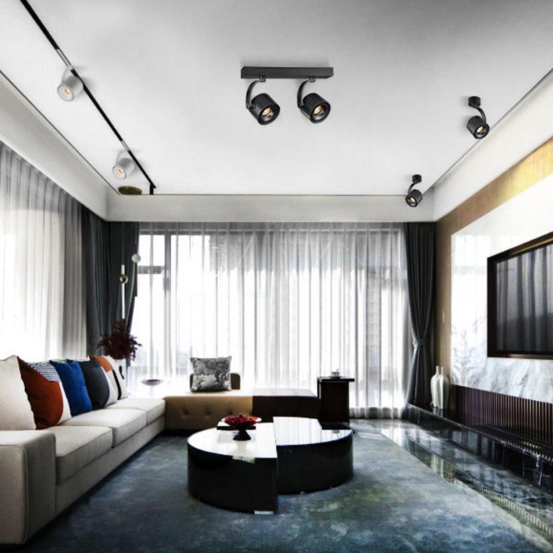 Focus Sleek Aluminum Ceiling Light-Neutral Decor