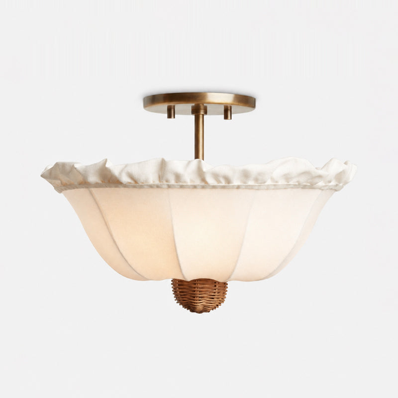 Greshamwick Linen Flush Mount Ceiling Light