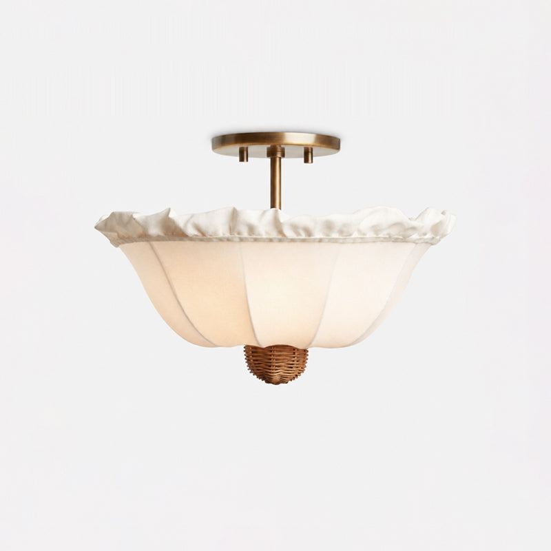 Greshamwick Linen Flush Mount Ceiling Light