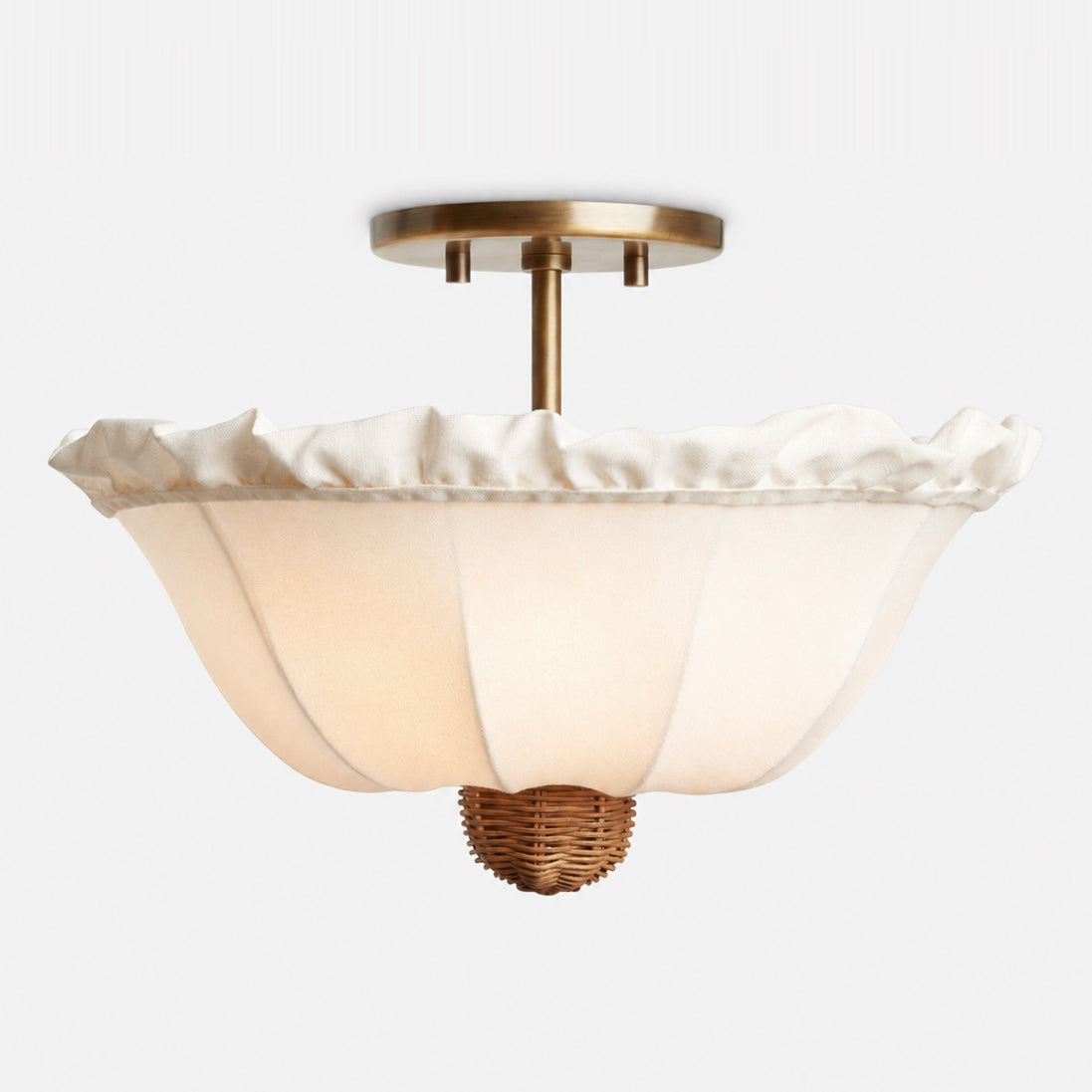 Greshamwick Linen Flush Mount Ceiling Light