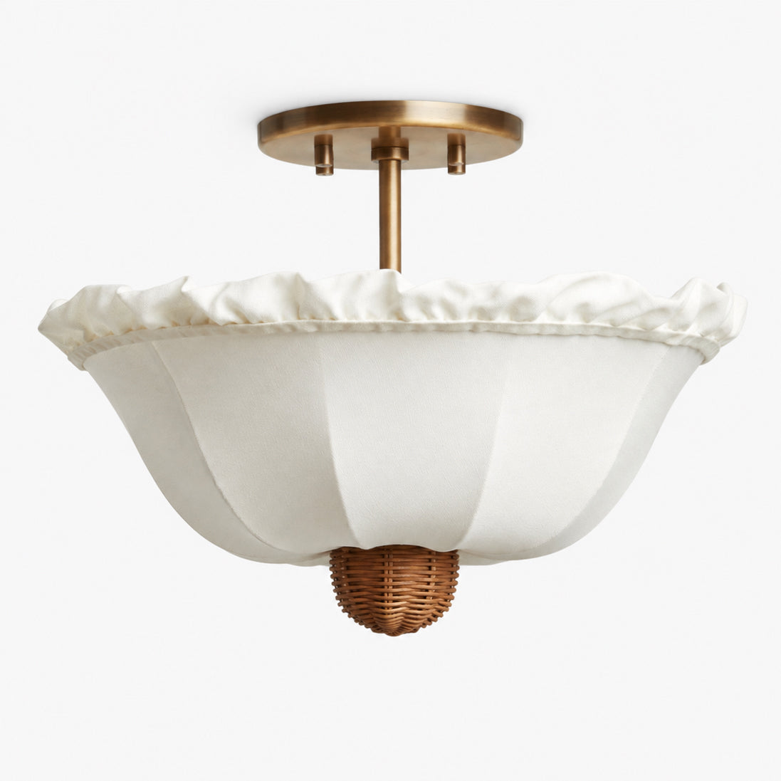 Greshamwick Linen Flush Mount Ceiling Light