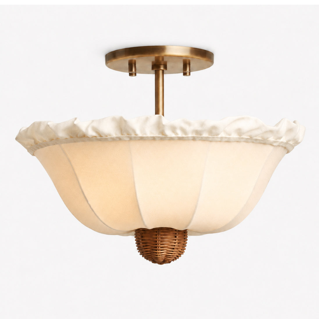 Greshamwick Linen Flush Mount Ceiling Light