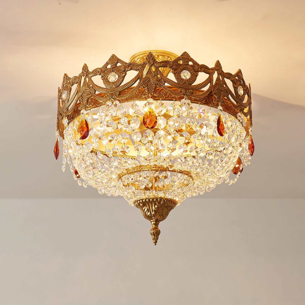 A lifestyle image showing the chandelier in a classic interior.