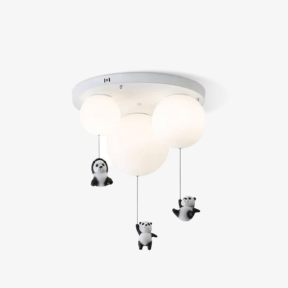Yrath Elegance Panda Glass Ceiling Lamp-Neutral Decor