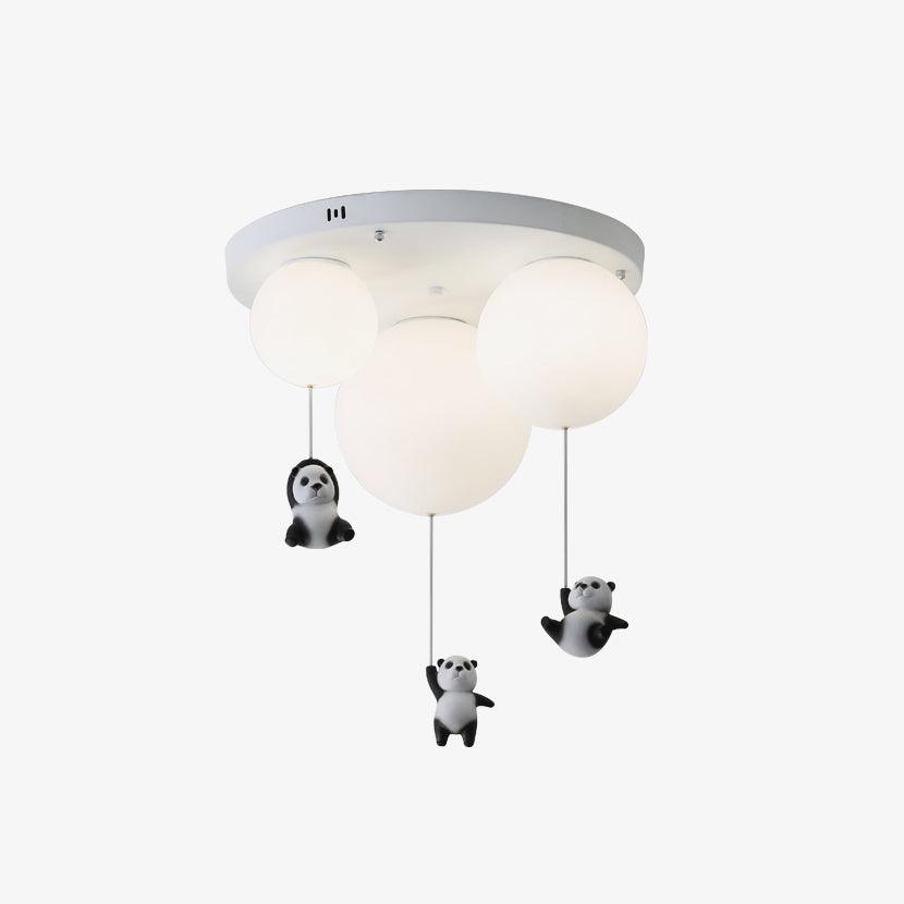 Yrath Elegance Panda Glass Ceiling Lamp-Neutral Decor