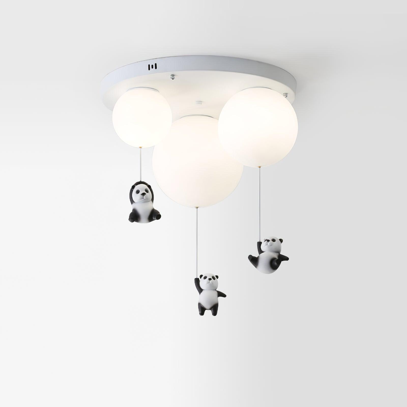 Yrath Elegance Panda Glass Ceiling Lamp-Neutral Decor