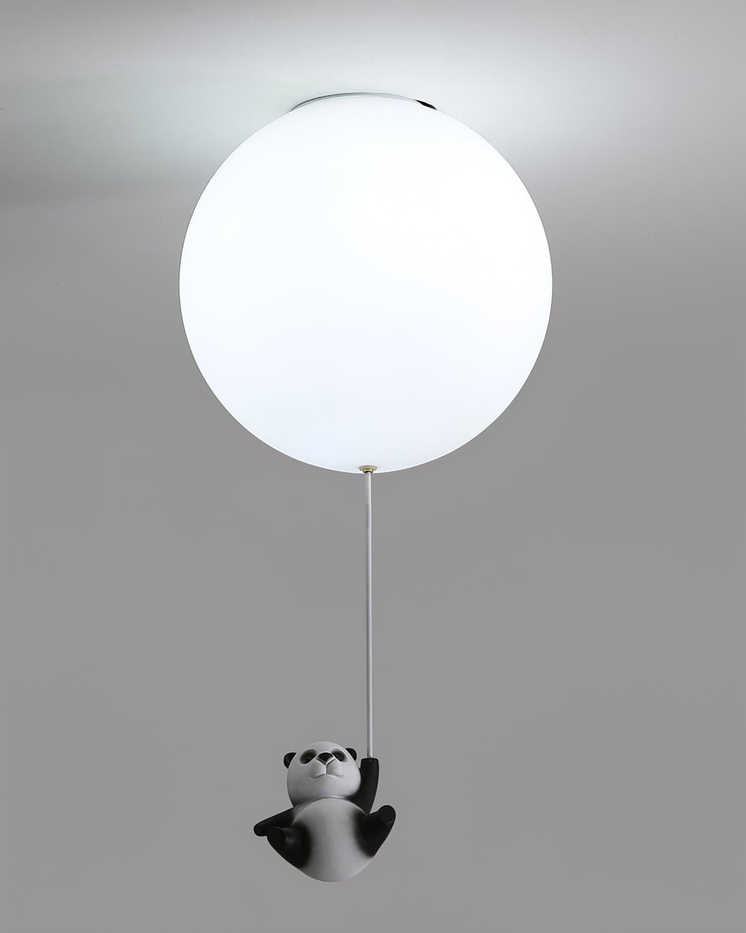 Yrath Elegance Panda Glass Ceiling Lamp-Neutral Decor