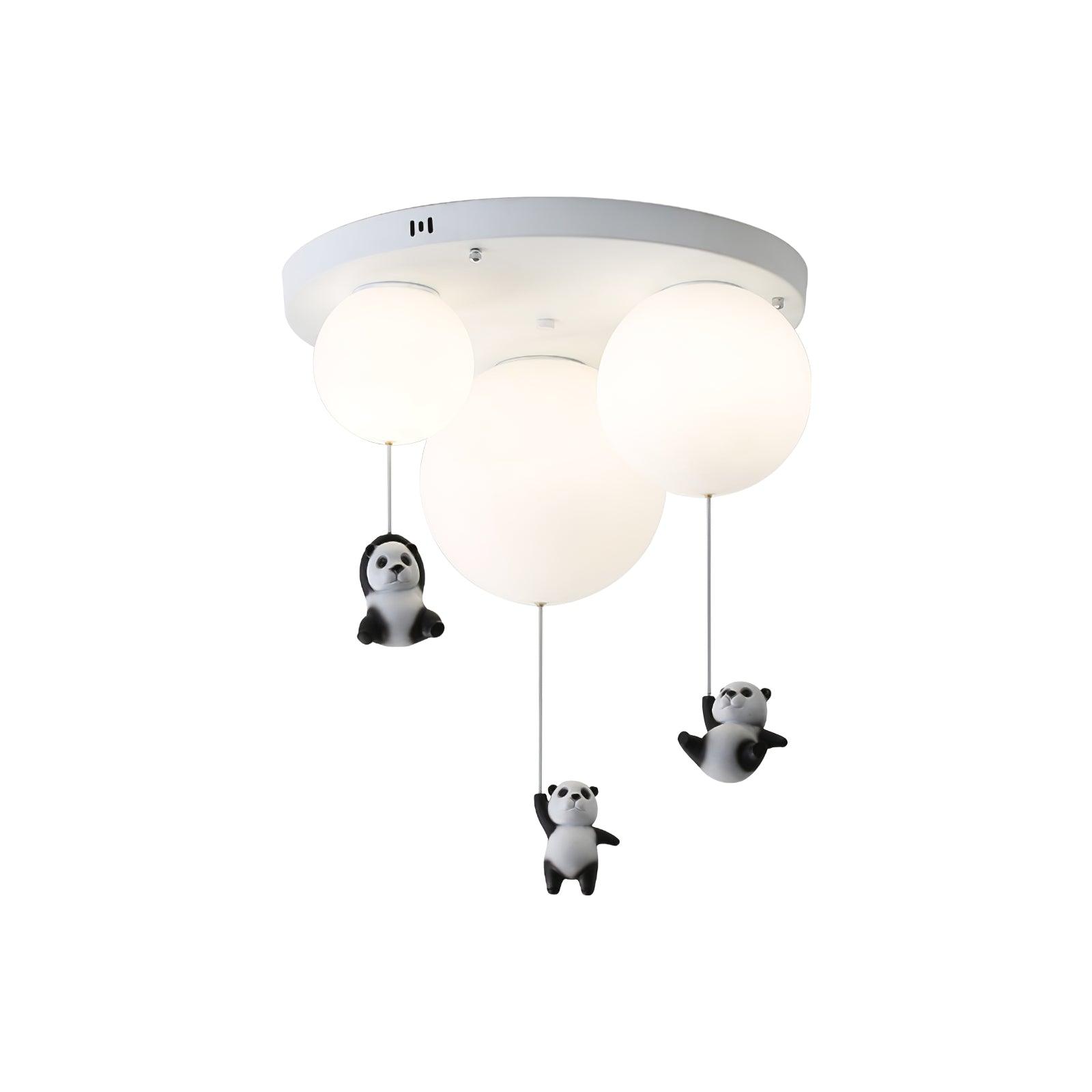 Yrath Elegance Panda Glass Ceiling Lamp-Neutral Decor