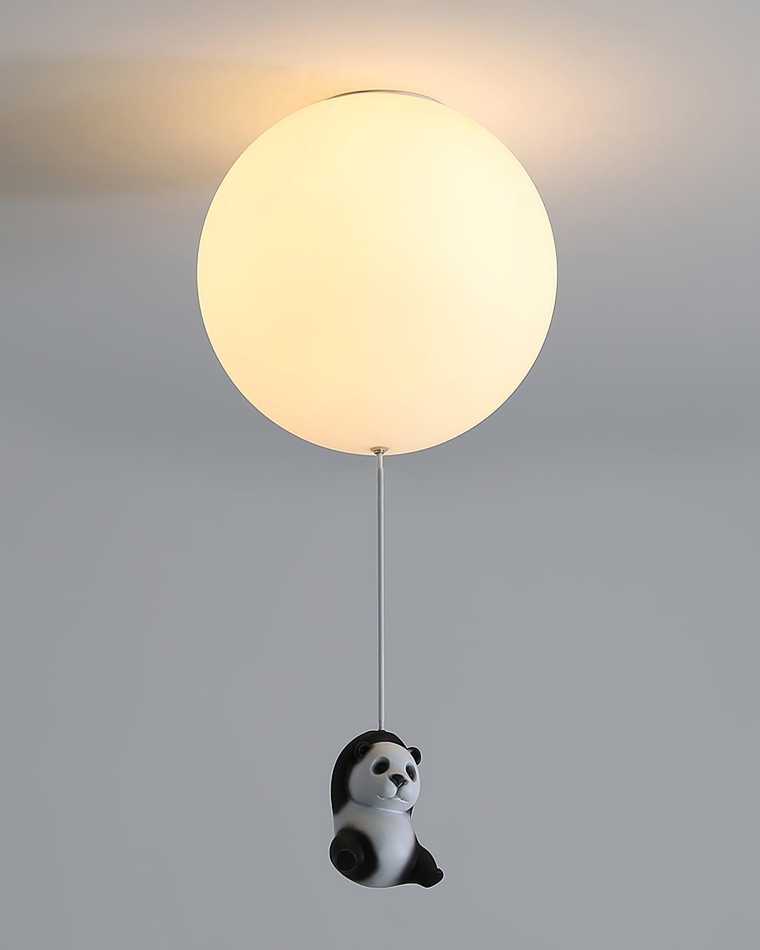 Yrath Elegance Panda Glass Ceiling Lamp-Neutral Decor