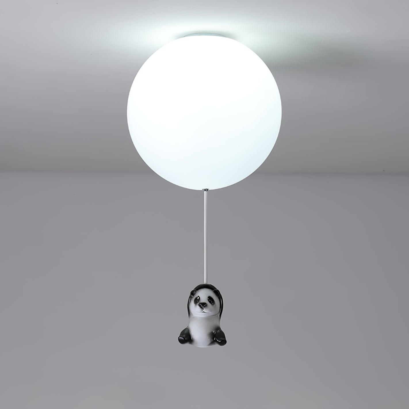Yrath Elegance Panda Glass Ceiling Lamp-Neutral Decor