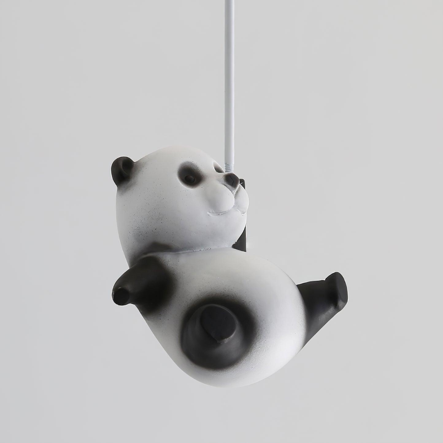 Yrath Elegance Panda Glass Ceiling Lamp-Neutral Decor
