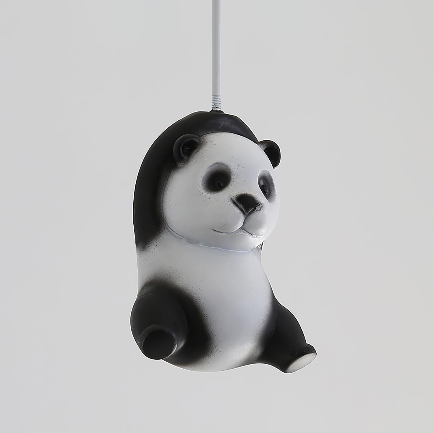 Yrath Elegance Panda Glass Ceiling Lamp-Neutral Decor