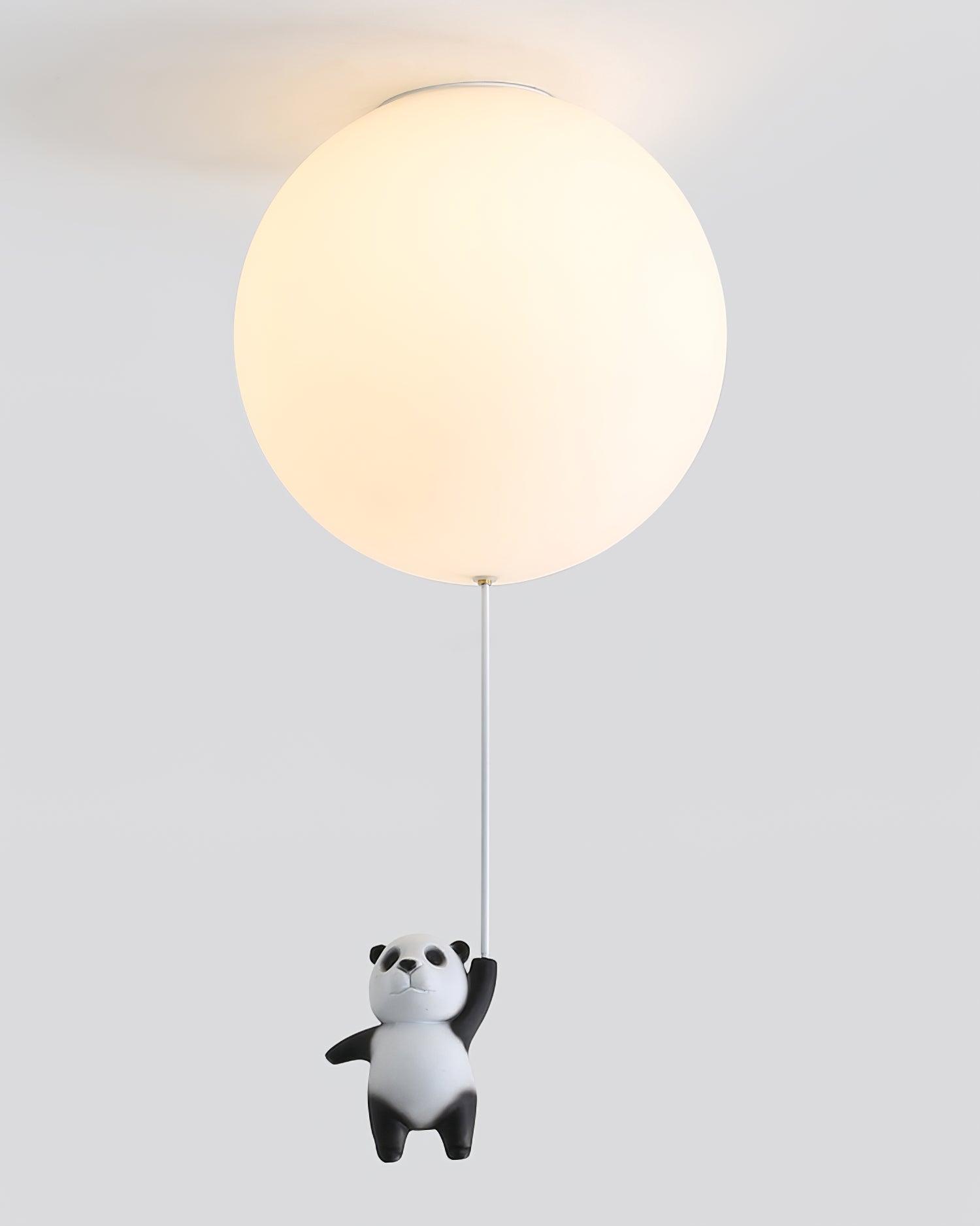Yrath Elegance Panda Glass Ceiling Lamp-Neutral Decor