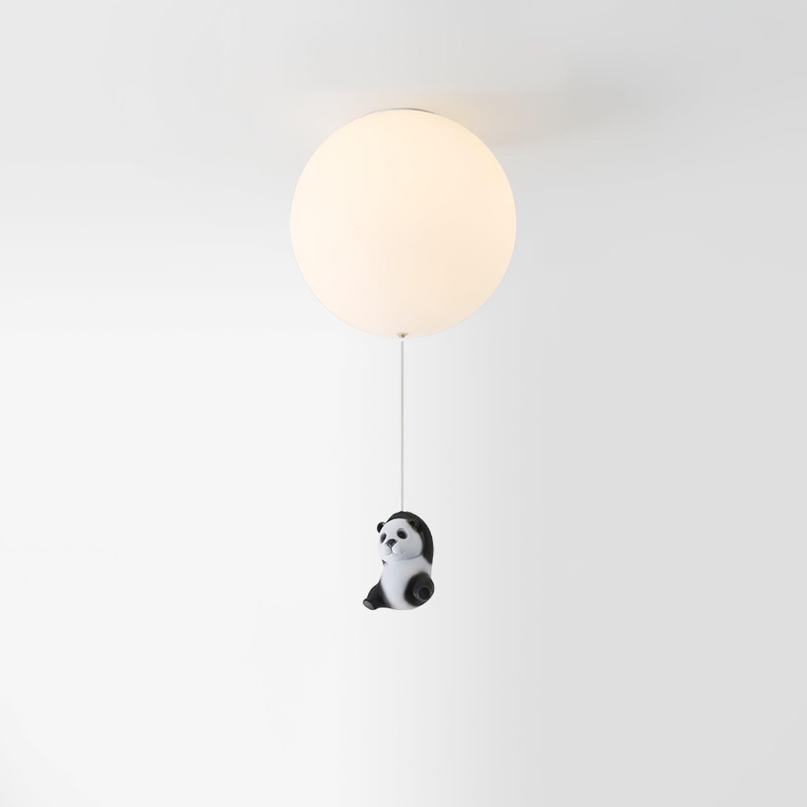 Yrath Elegance Panda Glass Ceiling Lamp-Neutral Decor