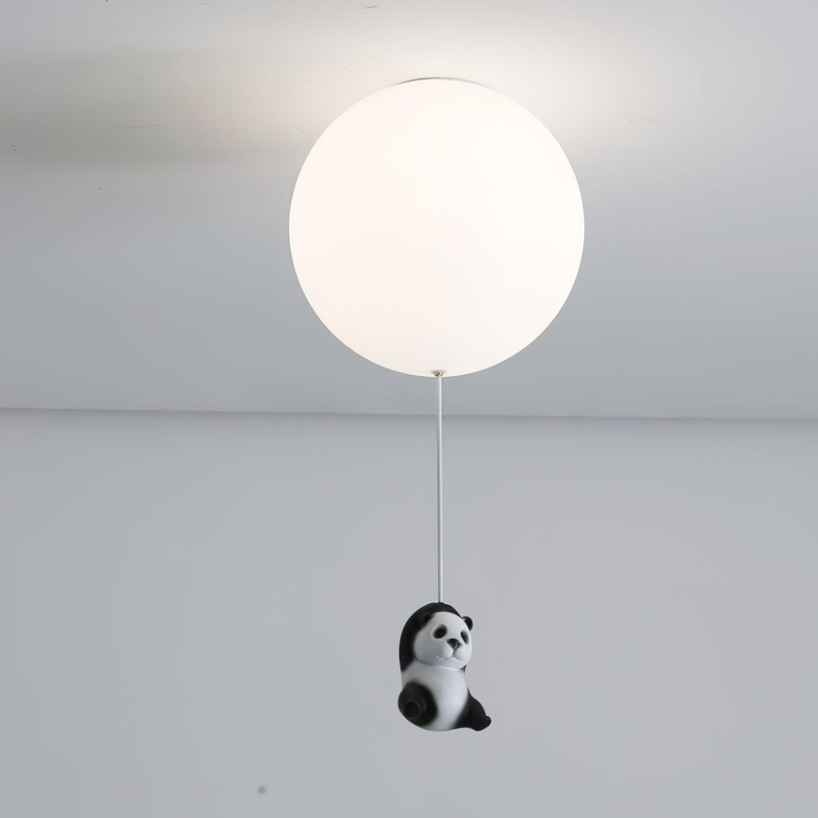 Yrath Elegance Panda Glass Ceiling Lamp-Neutral Decor