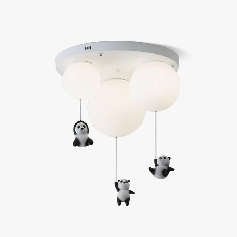 Yrath Elegance Panda Glass Ceiling Lamp-Neutral Decor