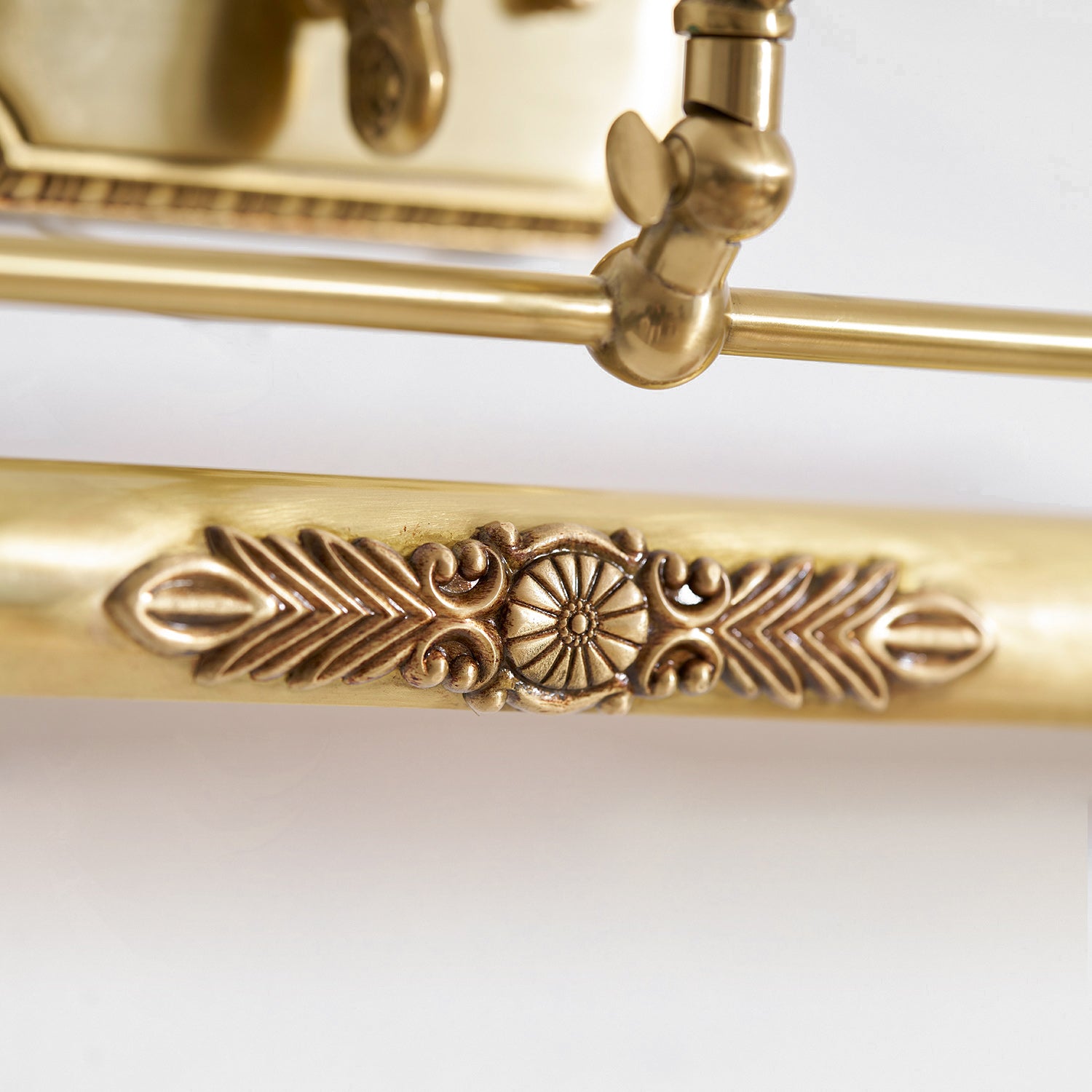 Front view of the Pania Brass Wall Lamp.