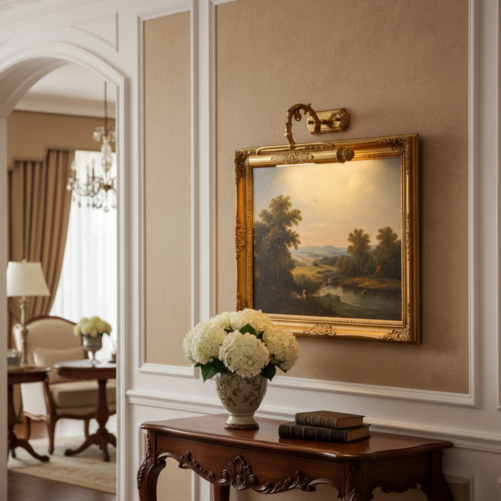 Pania Wall Lamp as a focal point in a minimalist interior.