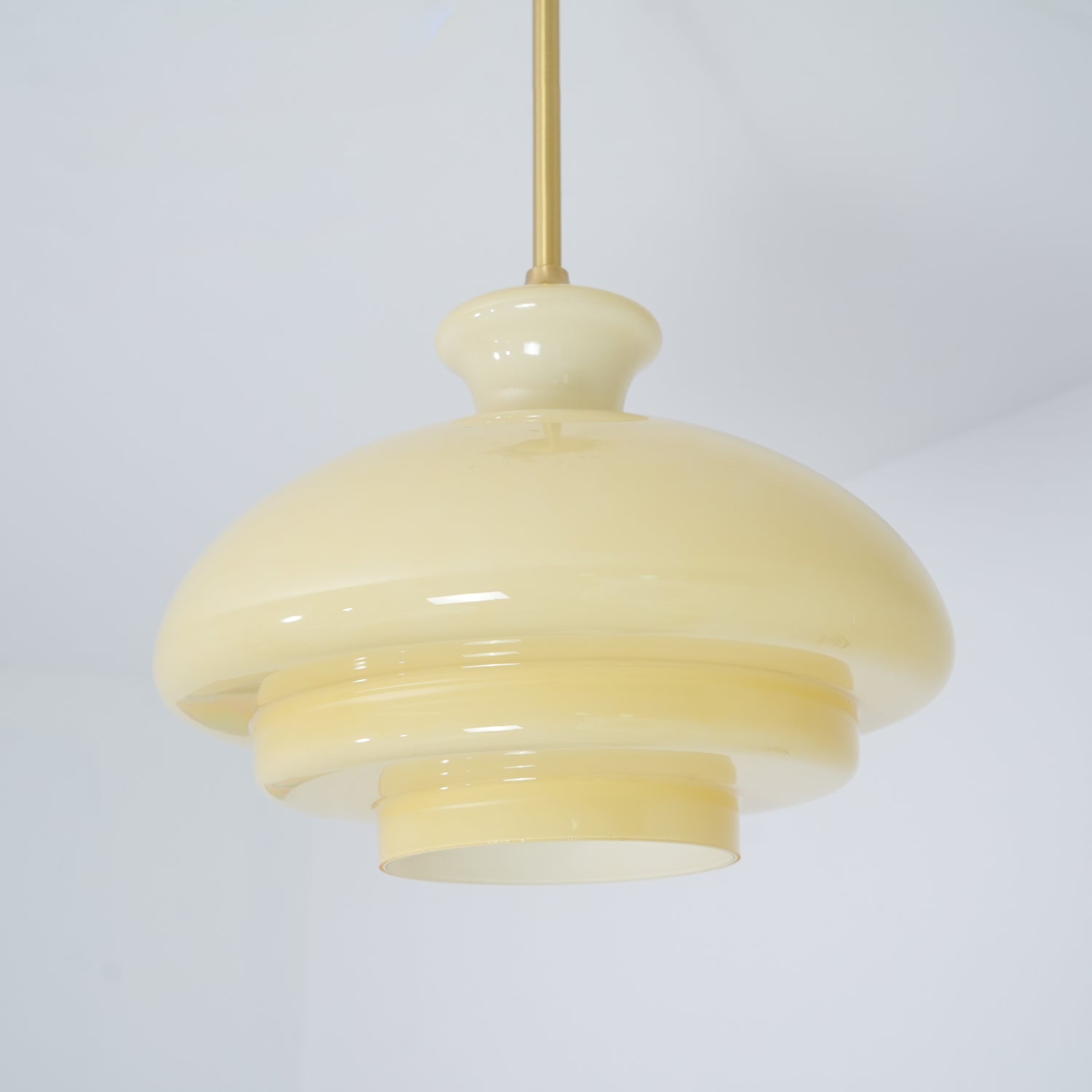 Sunbeam Modern Glass Pendant Lamp-Neutral Decor