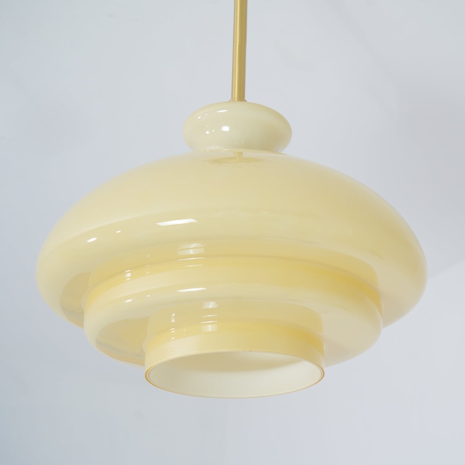 Sunbeam Modern Glass Pendant Lamp-Neutral Decor