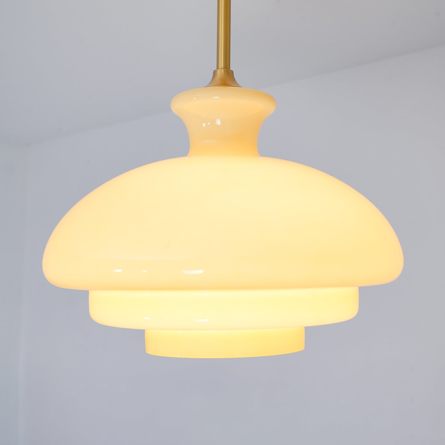 Sunbeam Modern Glass Pendant Lamp-Neutral Decor