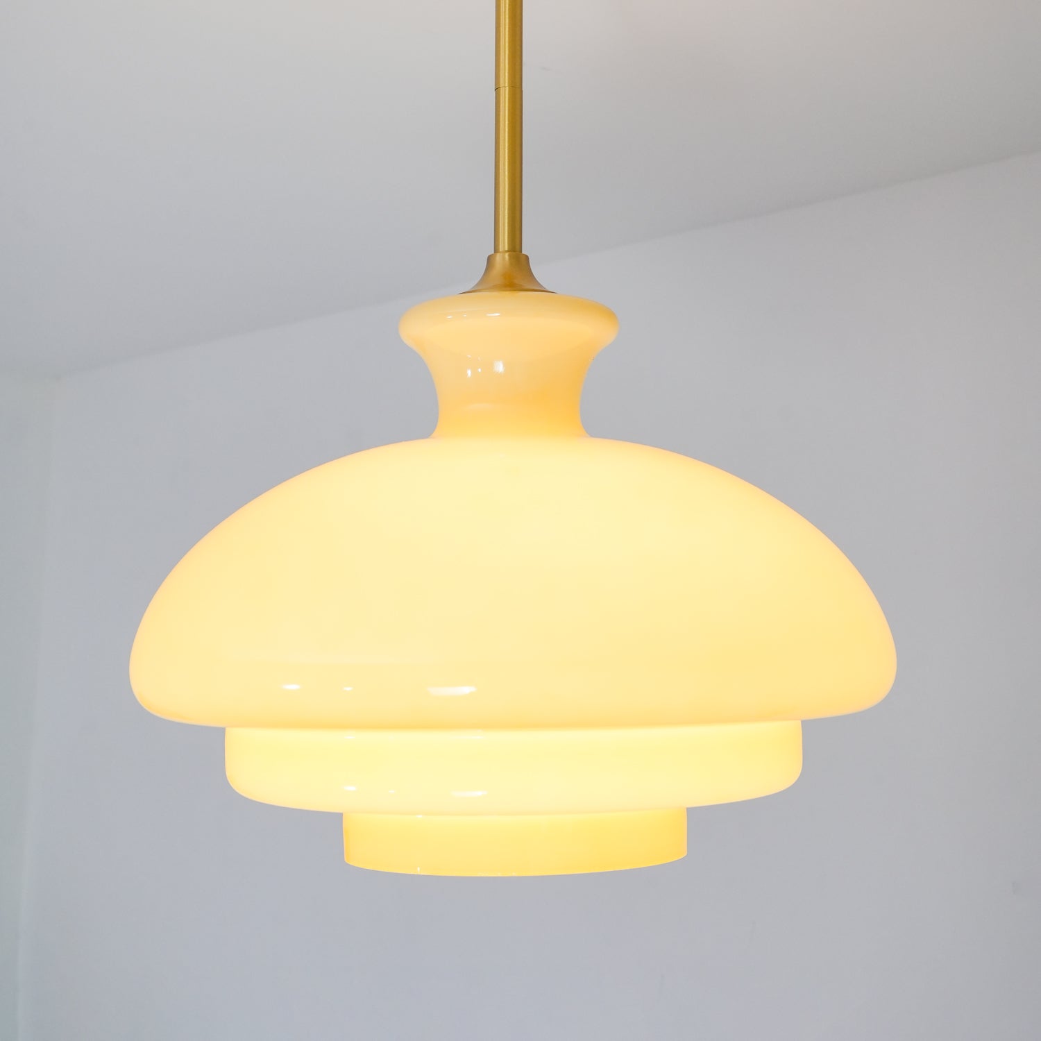 Sunbeam Modern Glass Pendant Lamp-Neutral Decor