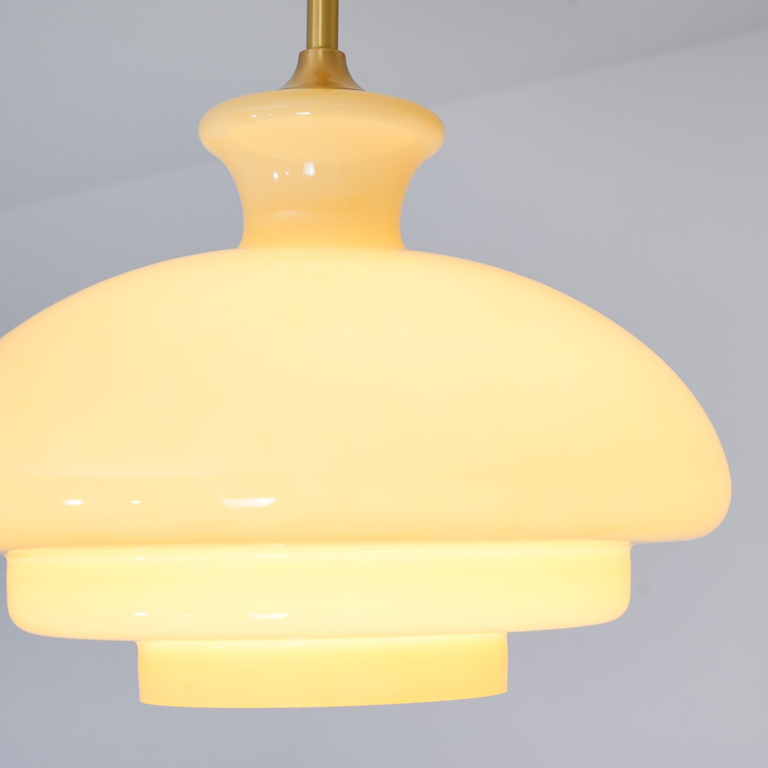 Sunbeam Modern Glass Pendant Lamp-Neutral Decor