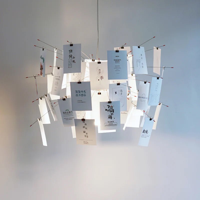 Bexlyn Chandelier Paper Customizable Creative-Neutral Decor
