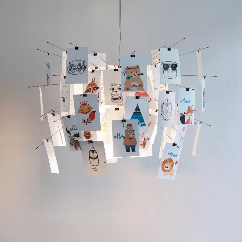 Bexlyn Chandelier Paper Customizable Creative-Neutral Decor