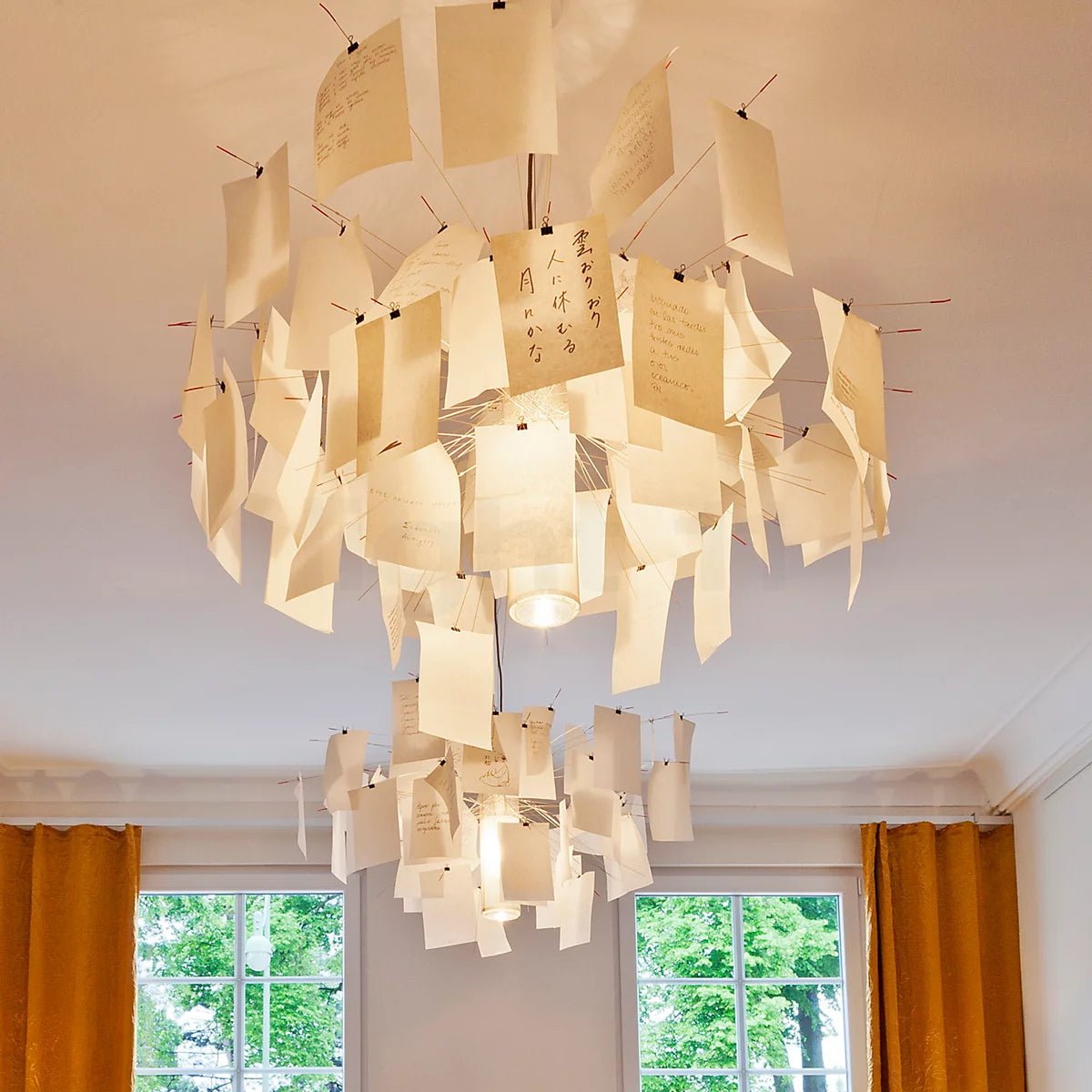 Bexlyn Chandelier Paper Customizable Creative-Neutral Decor