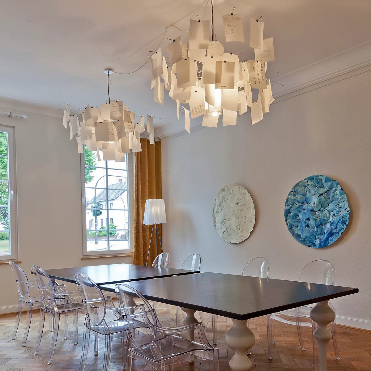 Bexlyn Chandelier Paper Customizable Creative-Neutral Decor