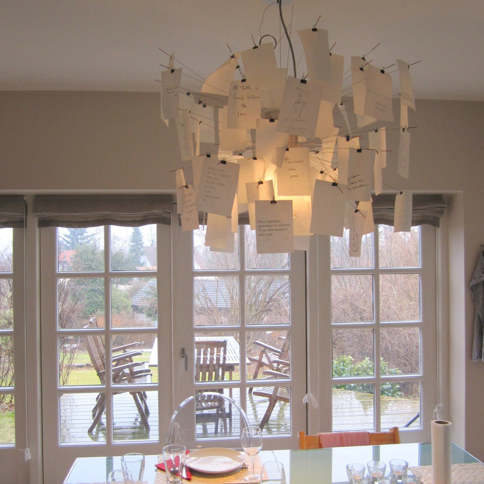 Bexlyn Chandelier Paper Customizable Creative-Neutral Decor