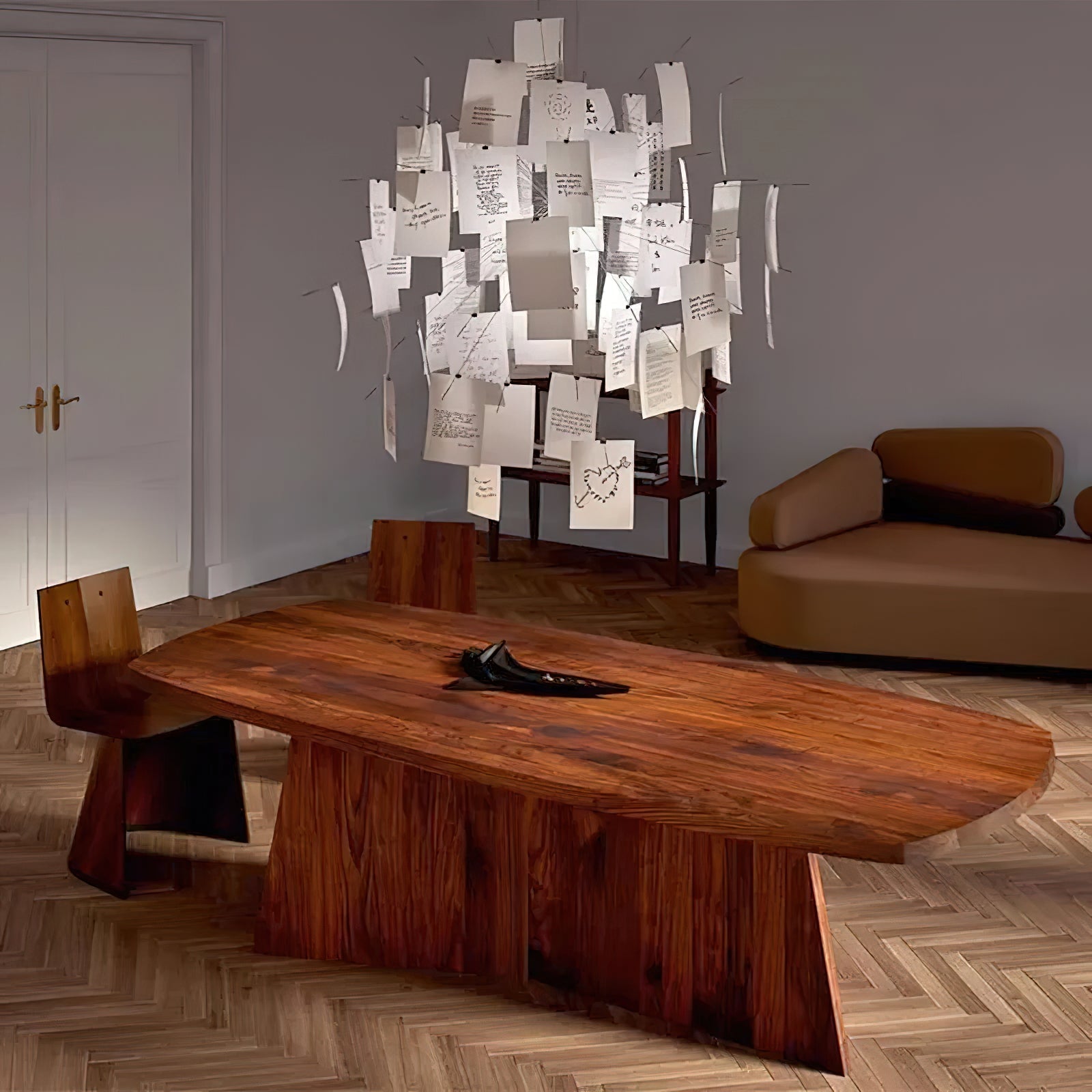 Bexlyn Chandelier Paper Customizable Creative-Neutral Decor