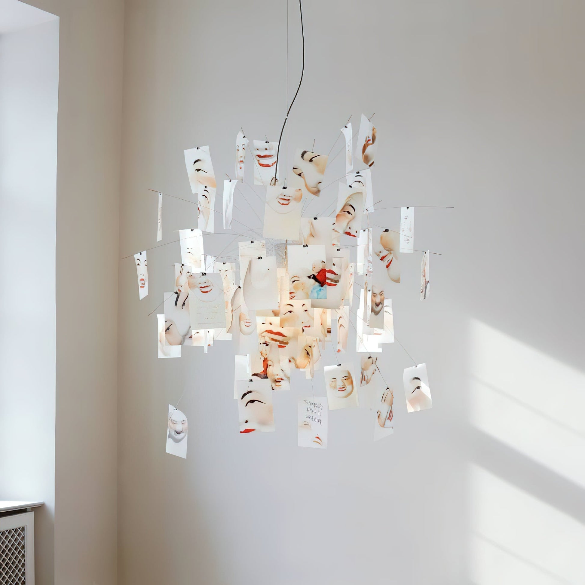 Bexlyn Chandelier Paper Customizable Creative-Neutral Decor