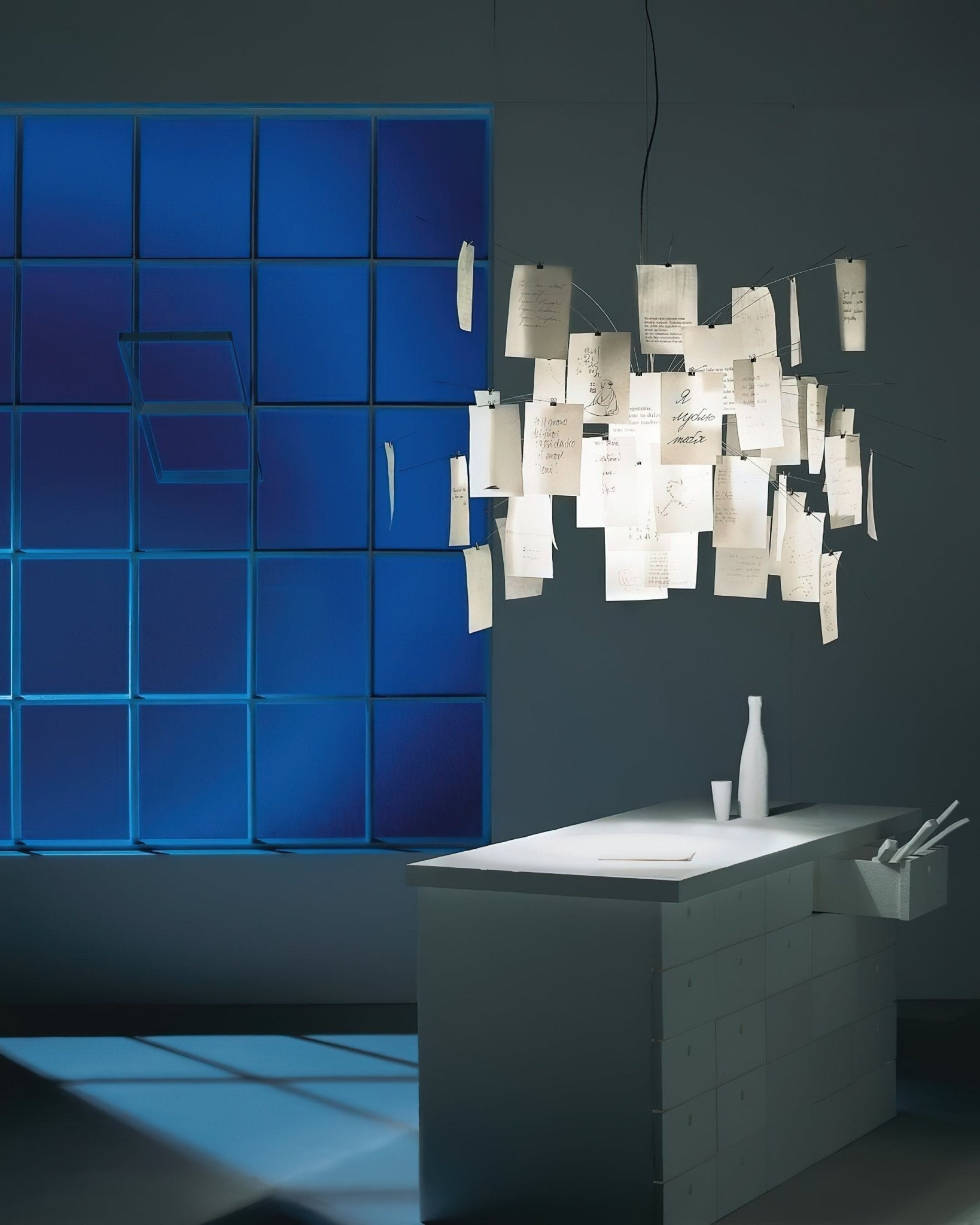 Bexlyn Chandelier Paper Customizable Creative-Neutral Decor