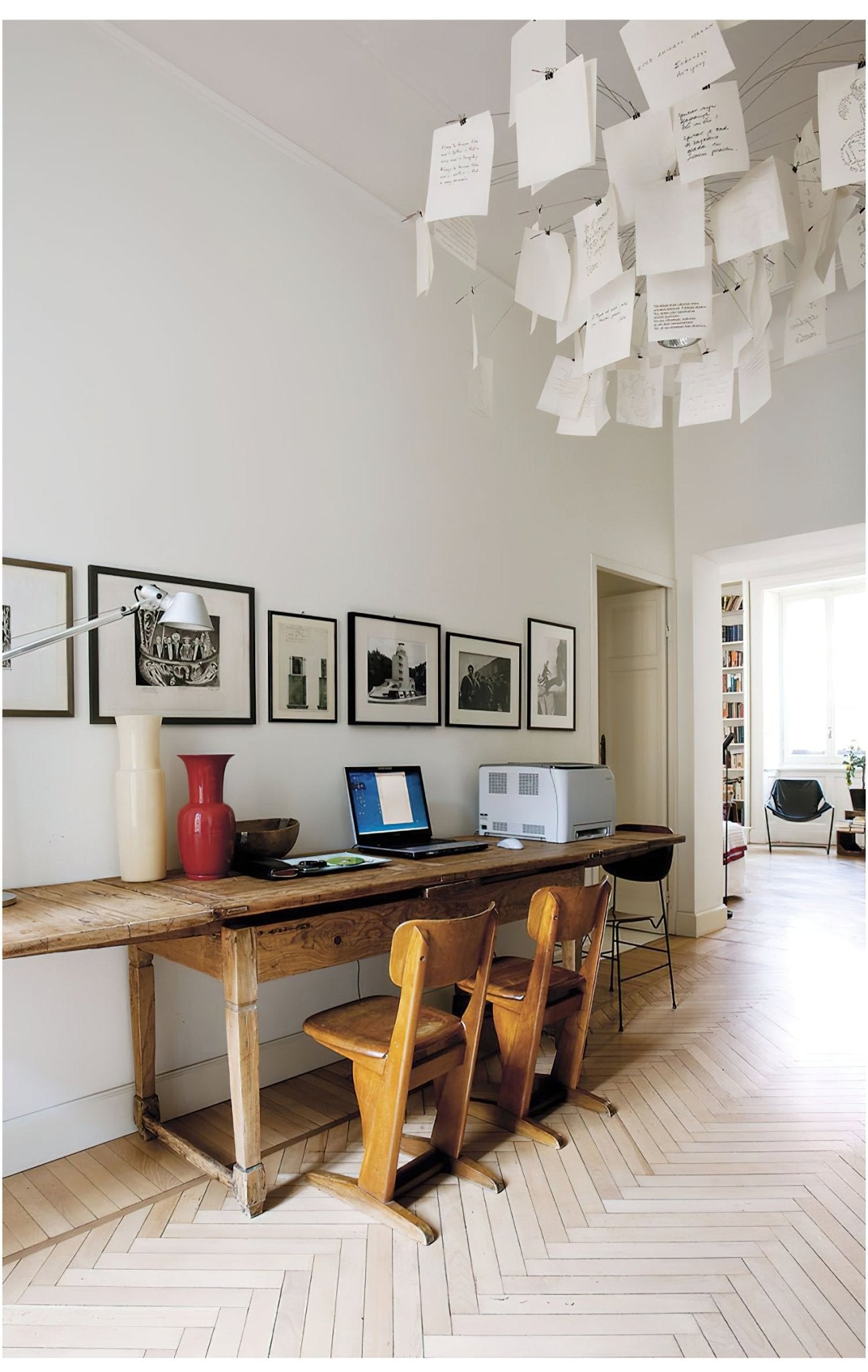 Bexlyn Chandelier Paper Customizable Creative-Neutral Decor